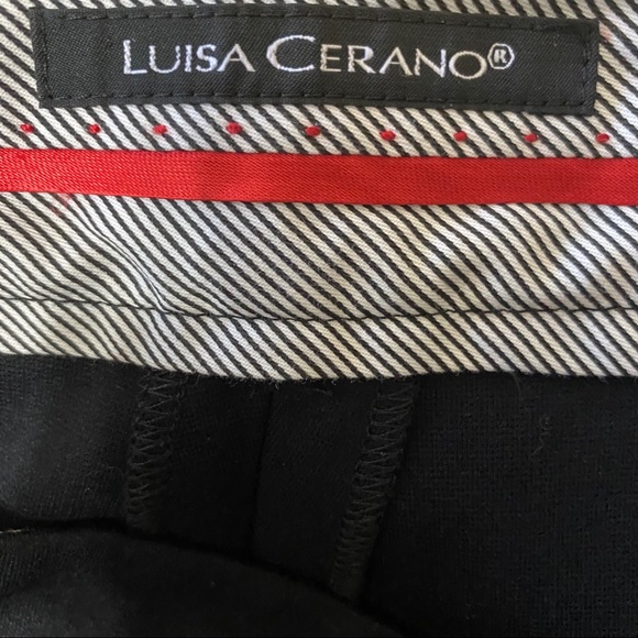 LUISA CERANO black and white straight leg trousers - Picture 6 of 6